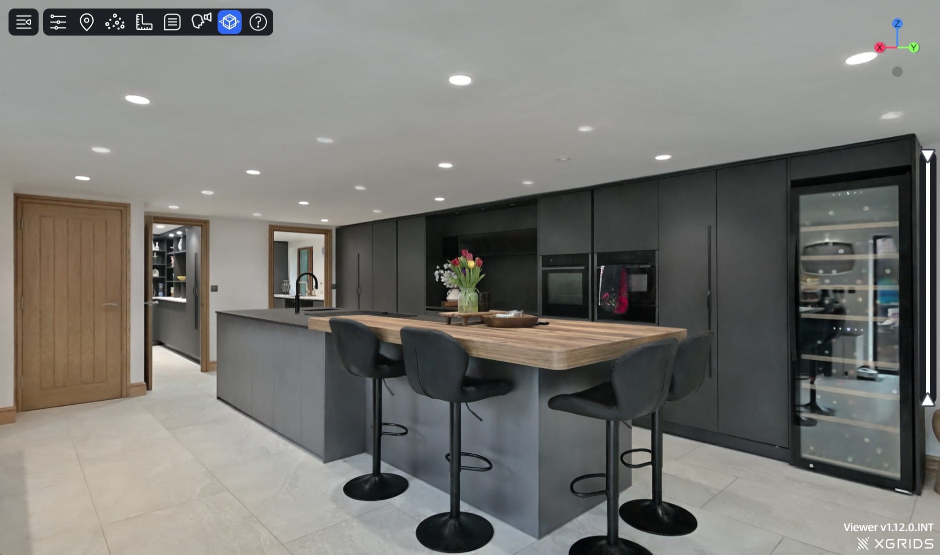 3 Dimensional Gaussian Splat Norfolk Kitchen